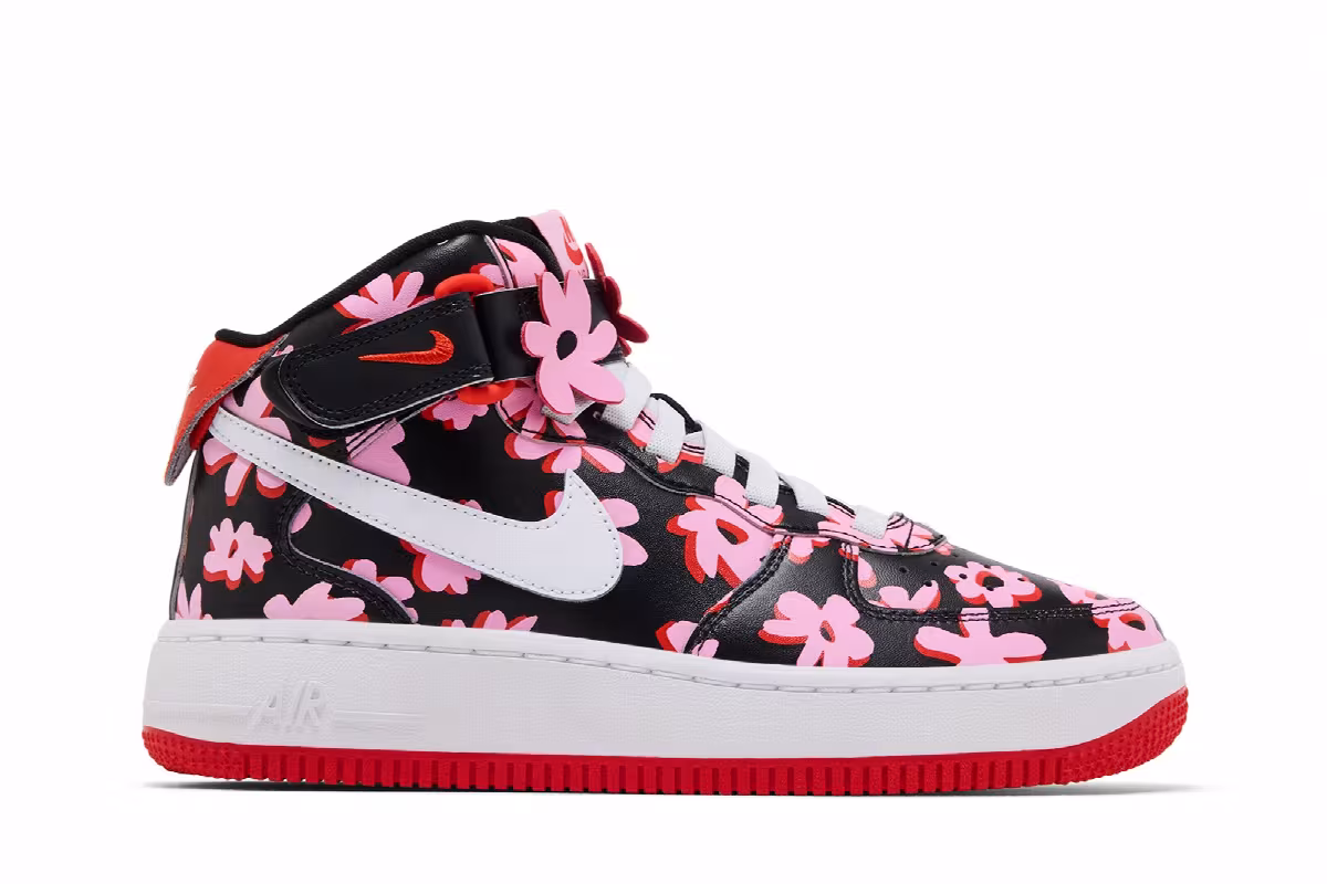 Nike Air Force 1 Mid EasyOn SE GS Flower Power, view 2
