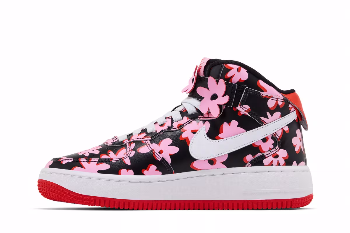 Nike Air Force 1 Mid EasyOn SE GS Flower Power, view 4