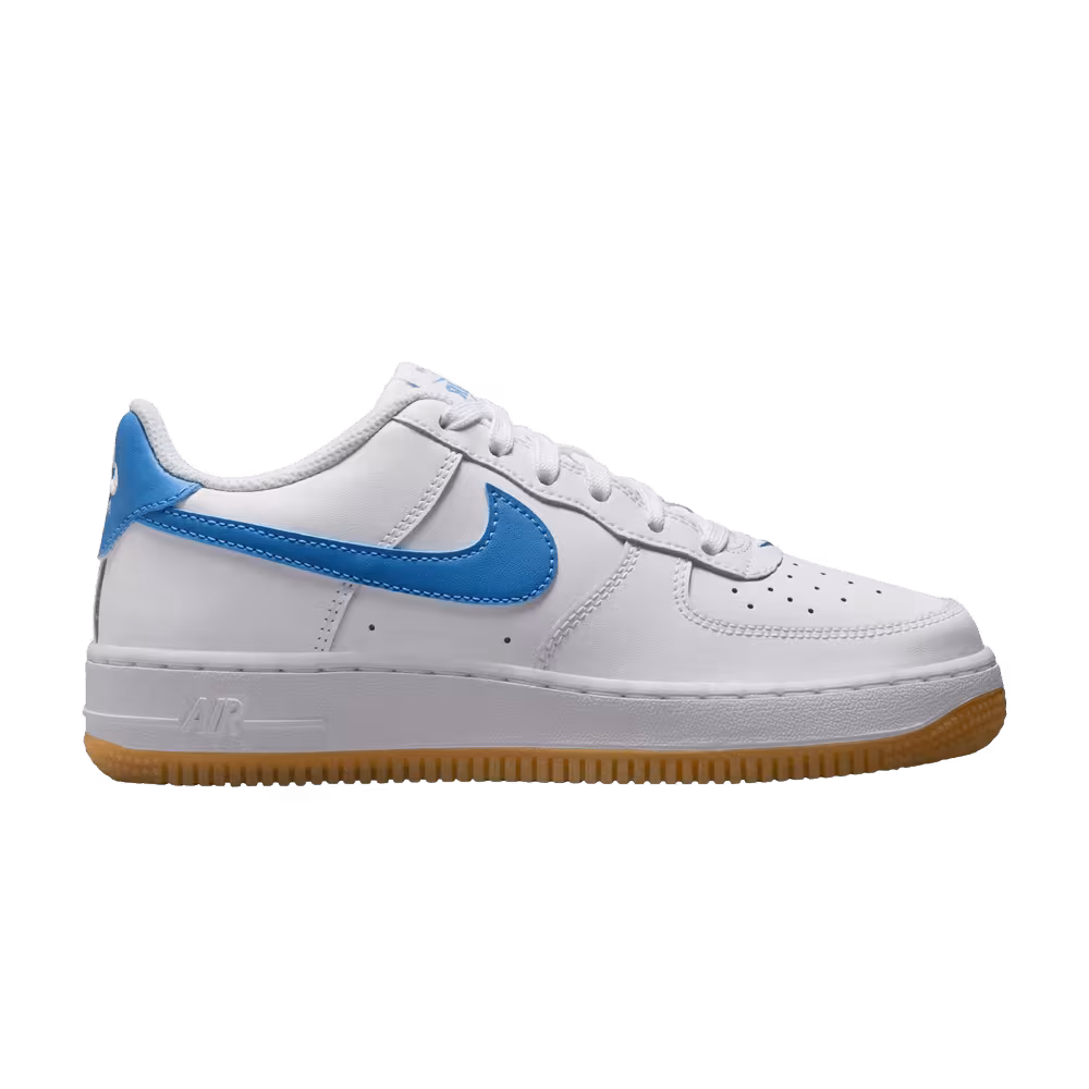 Nike Air Force 1 GS White Blue Beyond Gum
