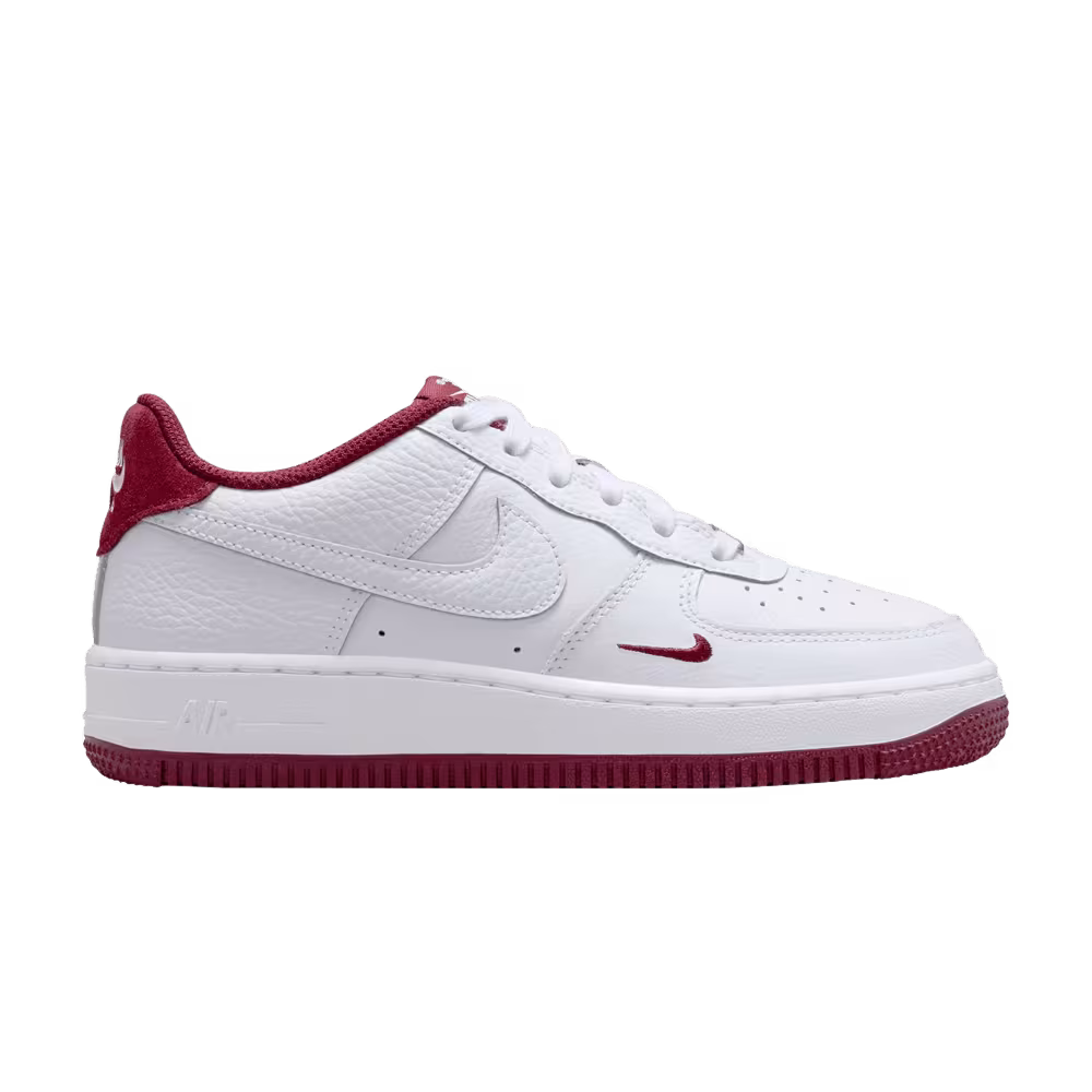 Nike Air Force 1 LV8 GS White Team Red