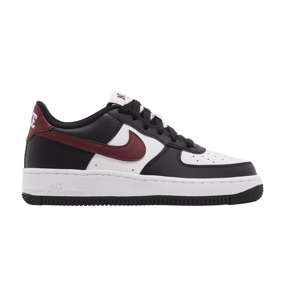 Nike Air Force 1 GS Black Dark Team Red