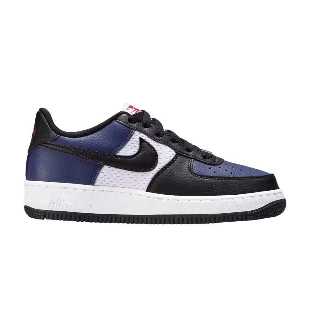 Nike Air Force 1 GS Midnight Navy Black Mesh