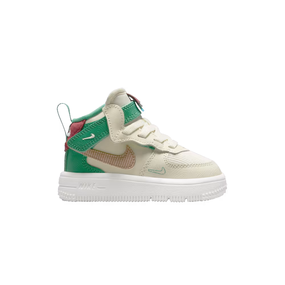 Nike Air Force 1 Mid EasyOn SE GS Coconut Milk Stadium Green
