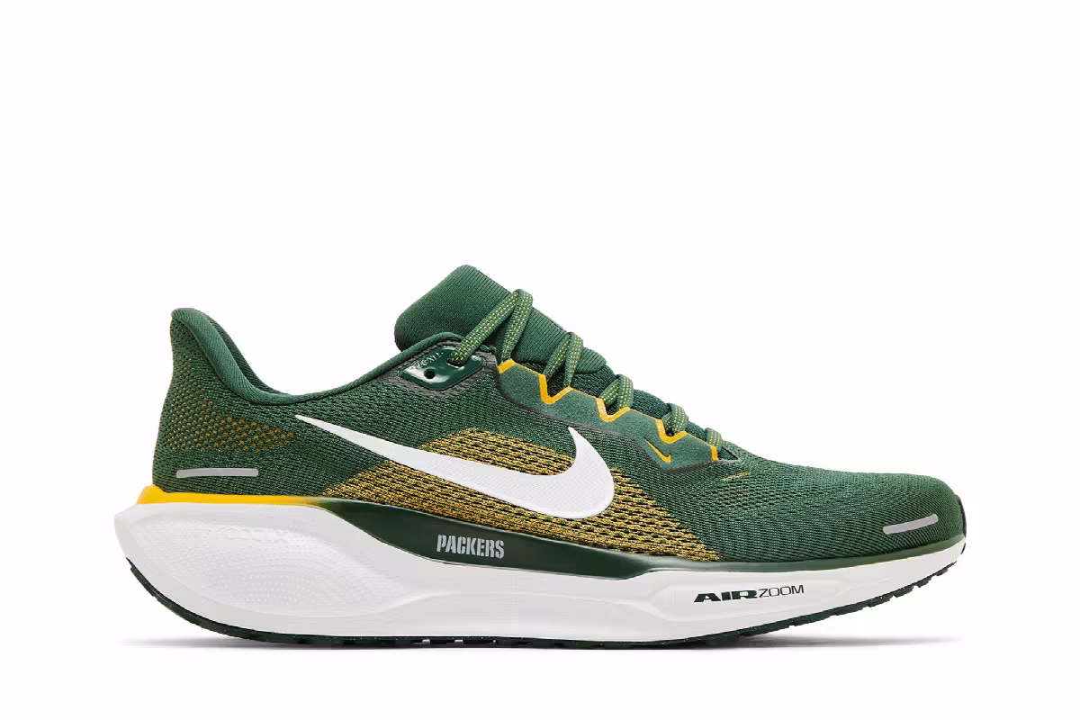 NFL x Nike Air Zoom Pegasus 41 Green Bay Packers, view 2