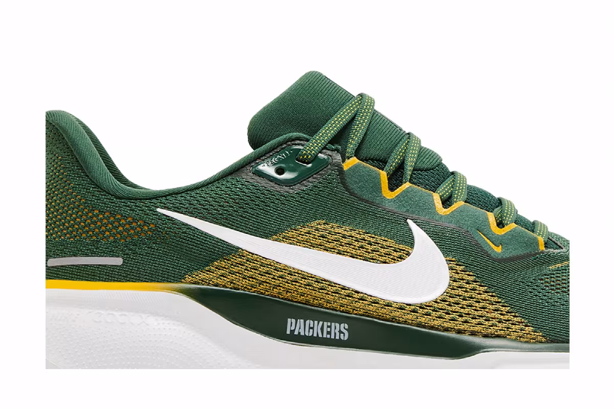 NFL x Nike Air Zoom Pegasus 41 Green Bay Packers, view 3