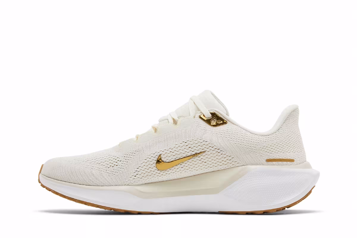 Nike Women's Air Zoom Pegasus 41 Light Pumice Metallic Gold, view 4