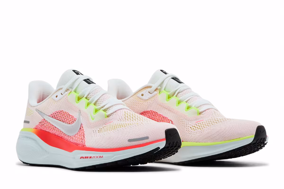 Nike Women's Air Zoom Pegasus 41 Summit White Crimson, view 9