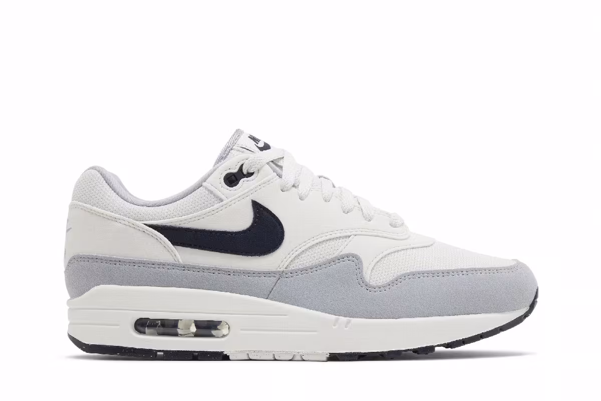 Nike Air Max 1 Pure Platinum Dark Obsidian, view 2