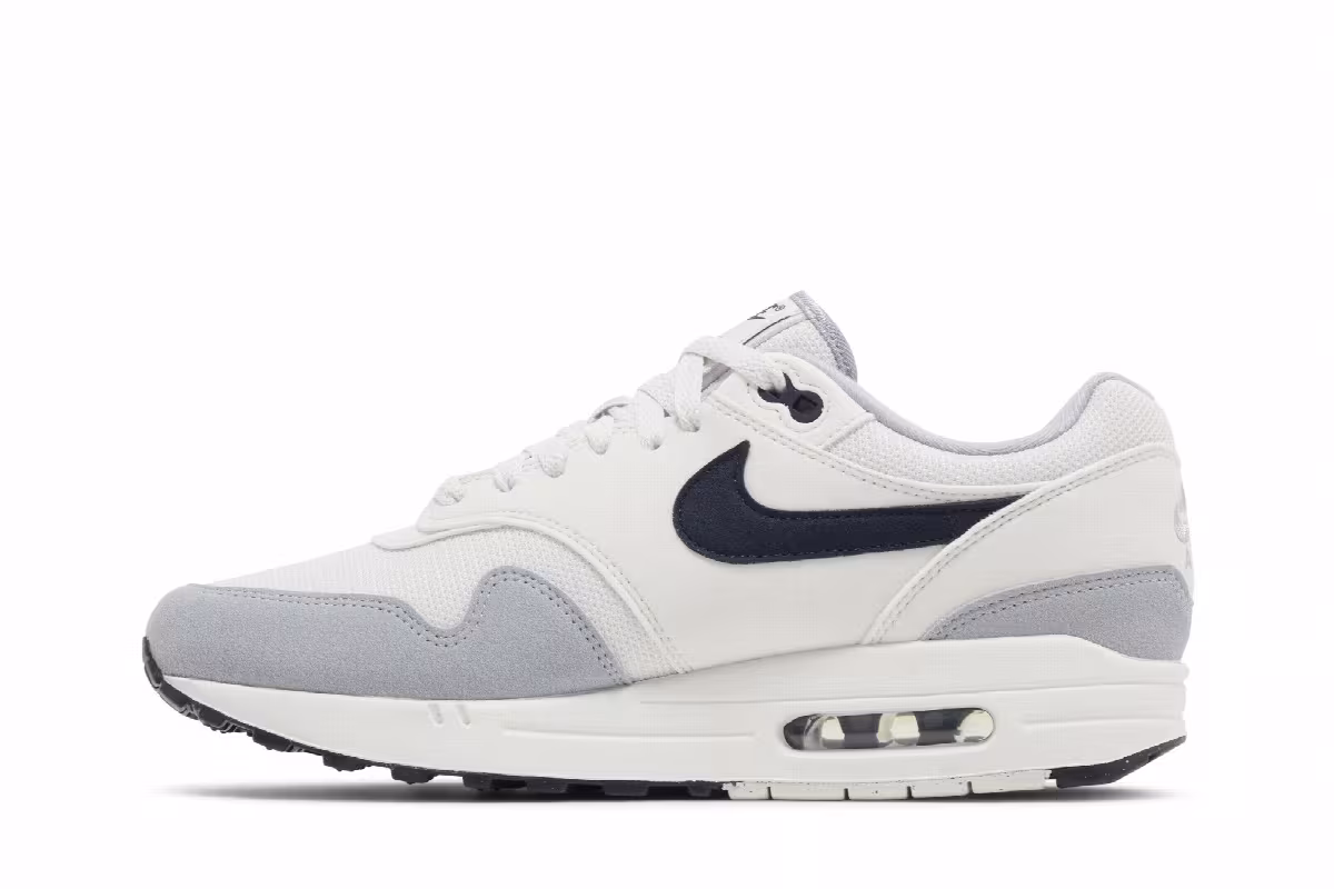 Nike Air Max 1 Pure Platinum Dark Obsidian, view 4