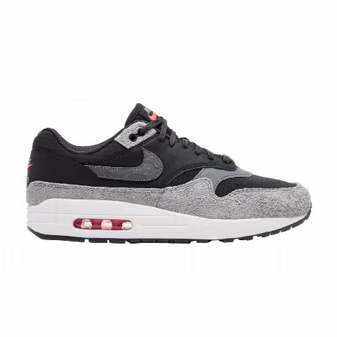 Nike Air Max 1 Premium 'Dark Smoke Grey Flash Crimson'