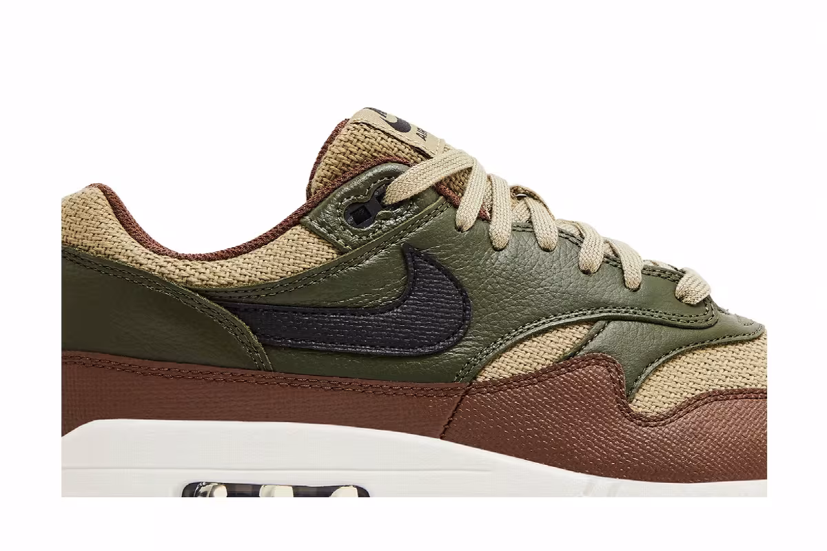 Nike Air Max 1 Essential Premium Neutral Olive Cacao Wow, view 3