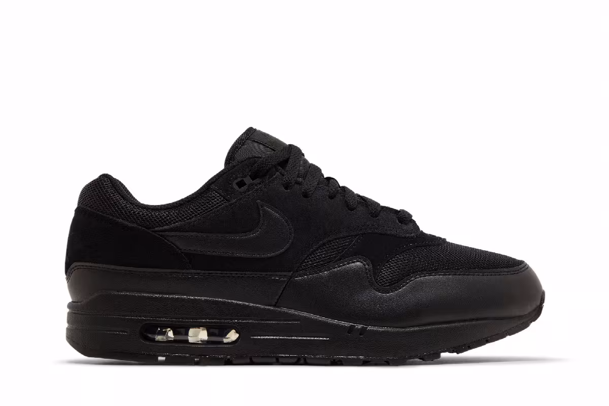 Nike Air Max 1 Essential Black Anthracite, view 2