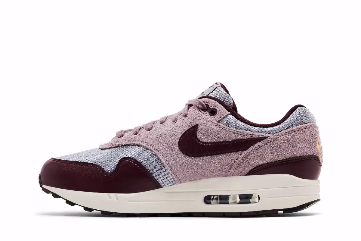 Nike Air Max 1 Essential Premium Burgundy Crush, view 4