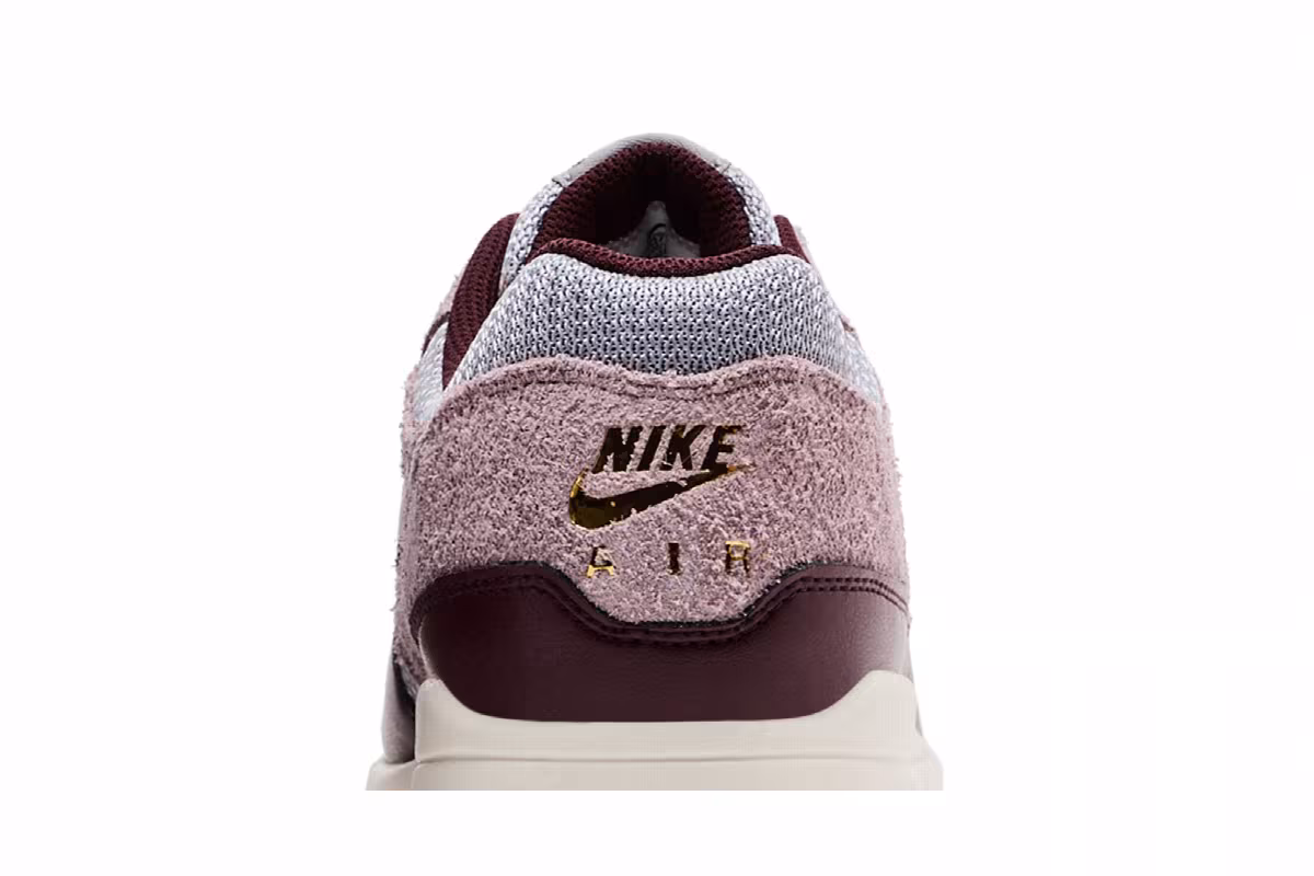 Nike Air Max 1 Essential Premium Burgundy Crush, view 8
