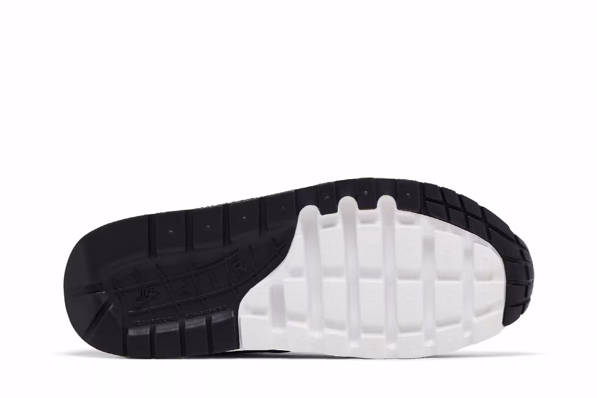 Nike Air Max 1 GS White Black, view 5