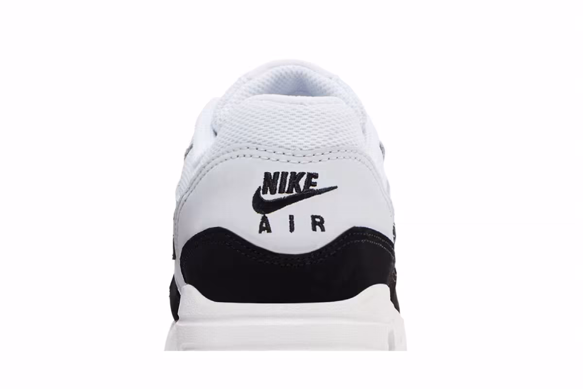 Nike Air Max 1 GS White Black, view 8