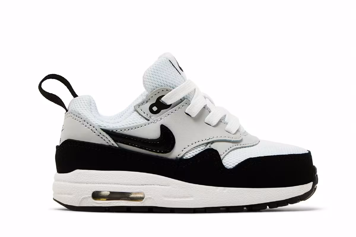 Nike Air Max 1 EasyOn TD White Black, view 2
