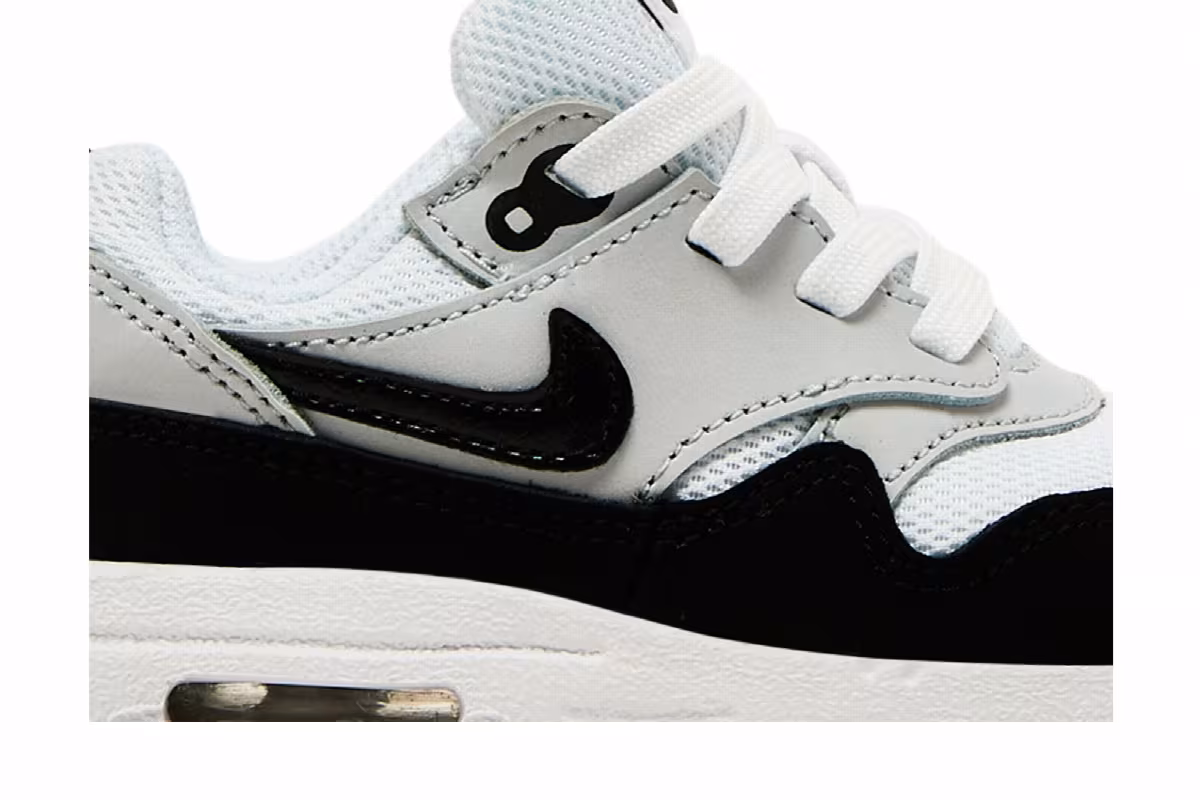 Nike Air Max 1 EasyOn TD White Black, view 3