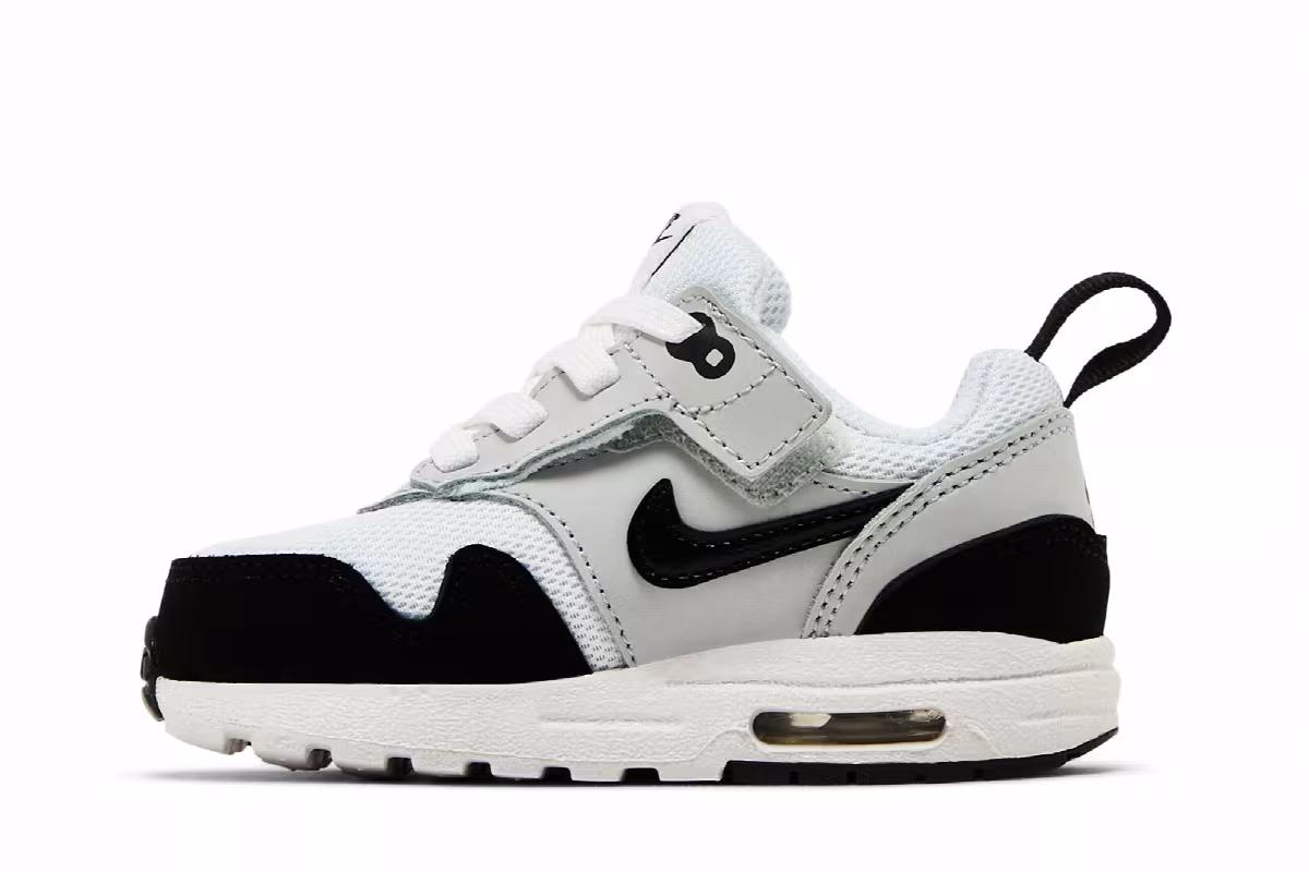 Nike Air Max 1 EasyOn TD White Black, view 4