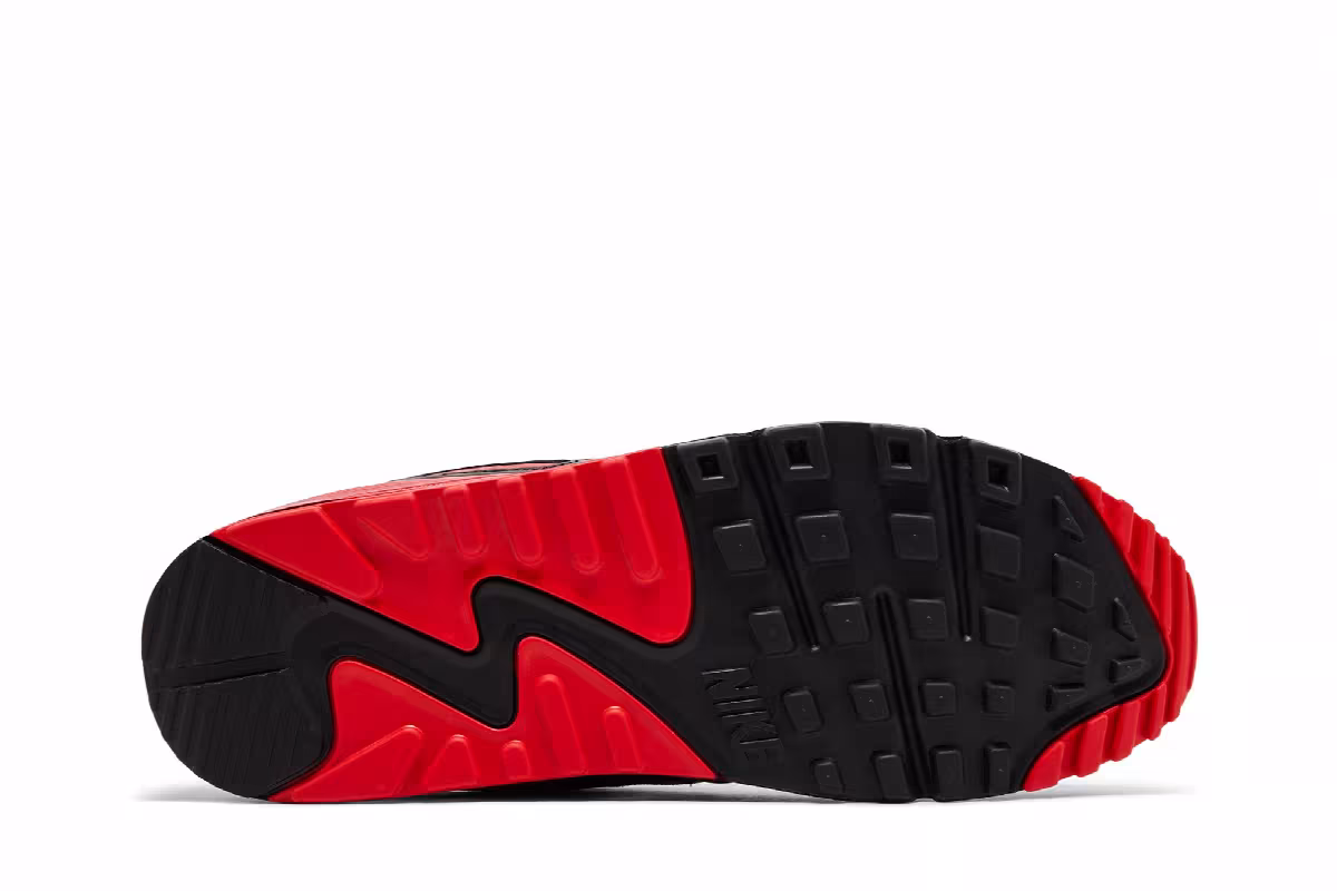 Nike Air Max 90 Iron Grey Fire Red, view 5