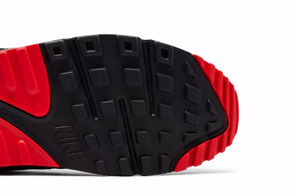 Nike Air Max 90 Iron Grey Fire Red, view 6