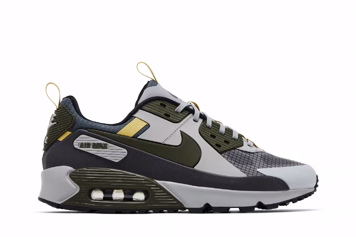 Nike Air Max 90 Drift Light Smoke Grey Cargo Khaki, view 2