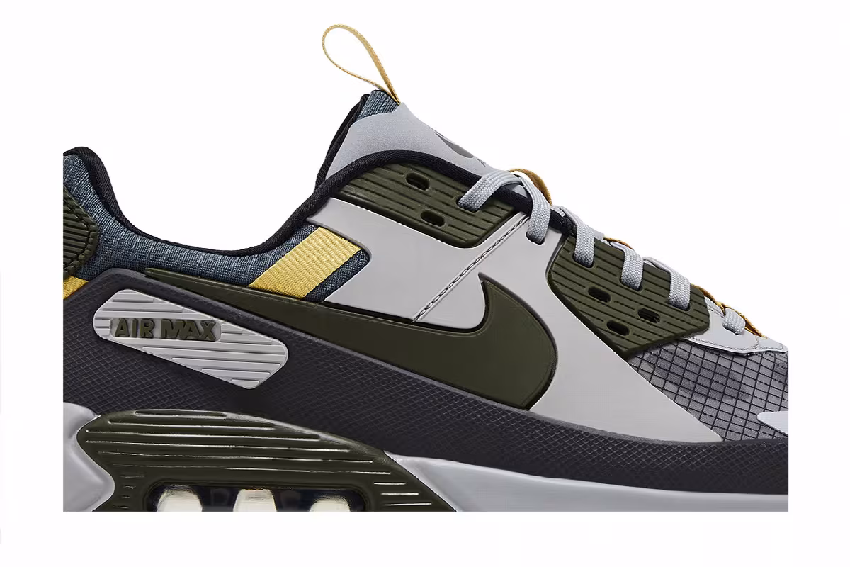 Nike Air Max 90 Drift Light Smoke Grey Cargo Khaki, view 3