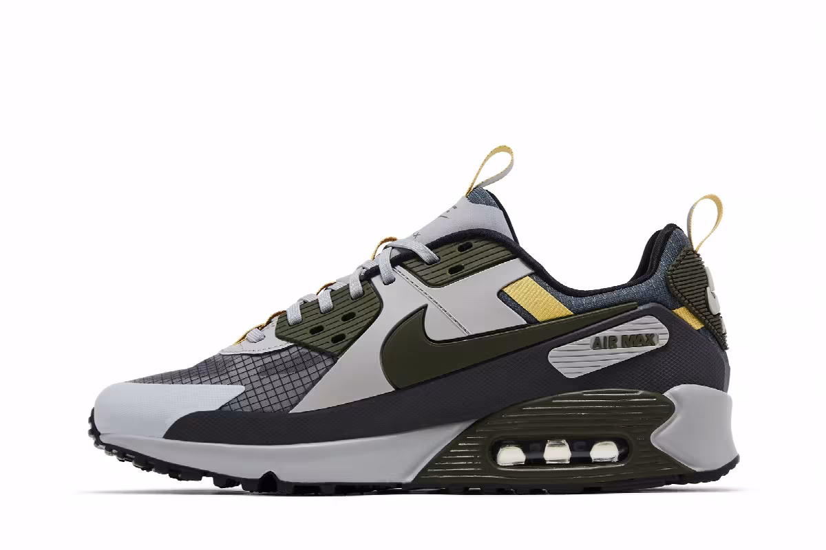 Nike Air Max 90 Drift Light Smoke Grey Cargo Khaki, view 4