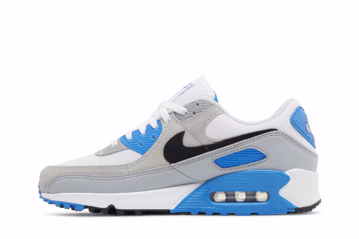 Nike Air Max 90 Pure Platinum Photo Blue, view 4