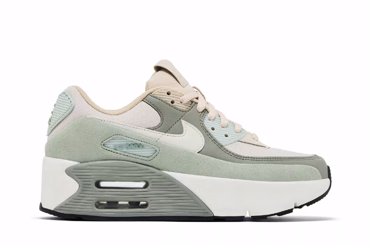 Nike Women's Air Max 90 LV9 Sanddrift Jade Horizon, view 2