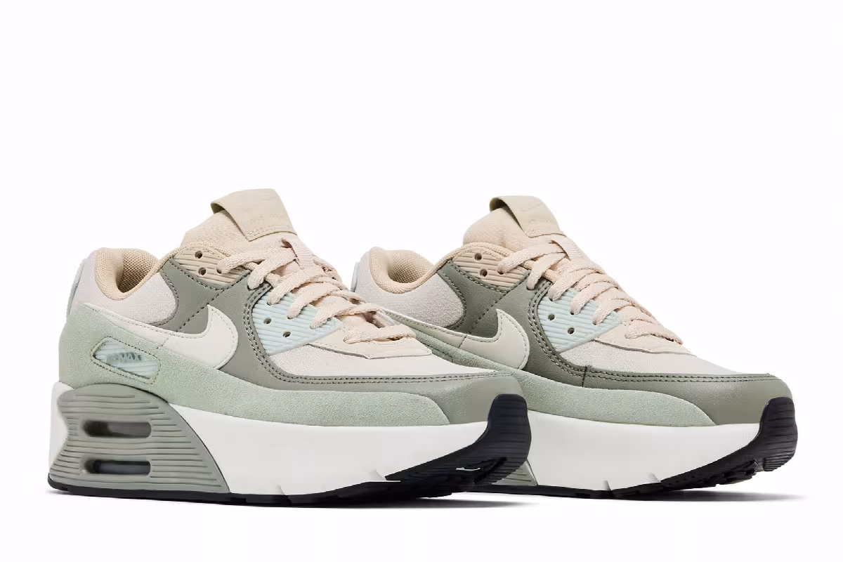 Nike Women's Air Max 90 LV9 Sanddrift Jade Horizon, view 9