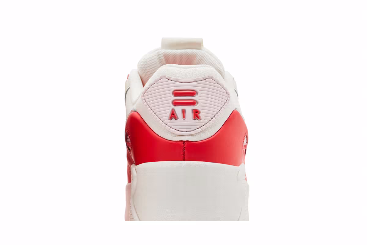Nike Women's Air Max 90 LV9 Sail Siren Red, view 8