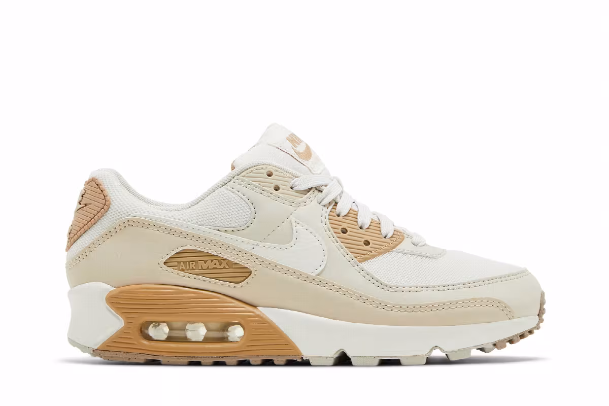 Nike Women's Air Max 90 Phantom Light Orewood Brown, view 2