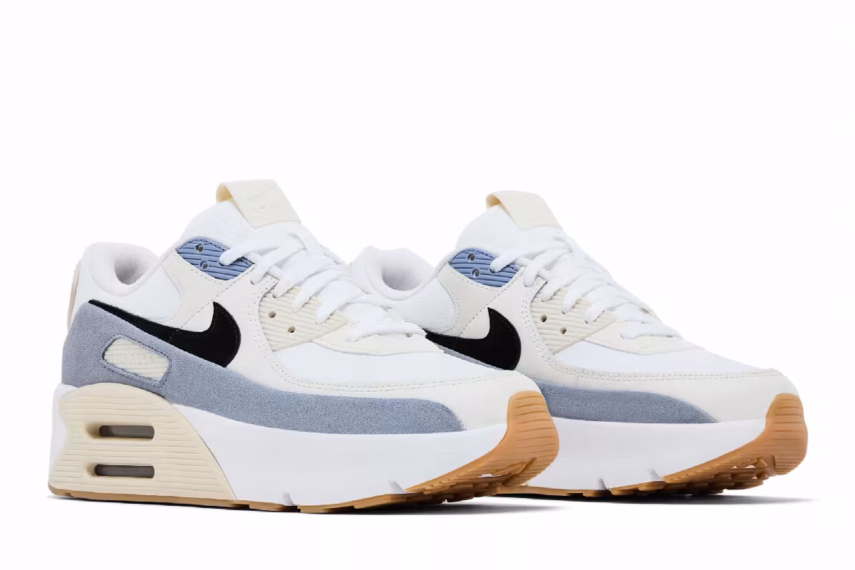 Nike Women's Air Max 90 LV9 Ashen Slate Light Orewood, view 9