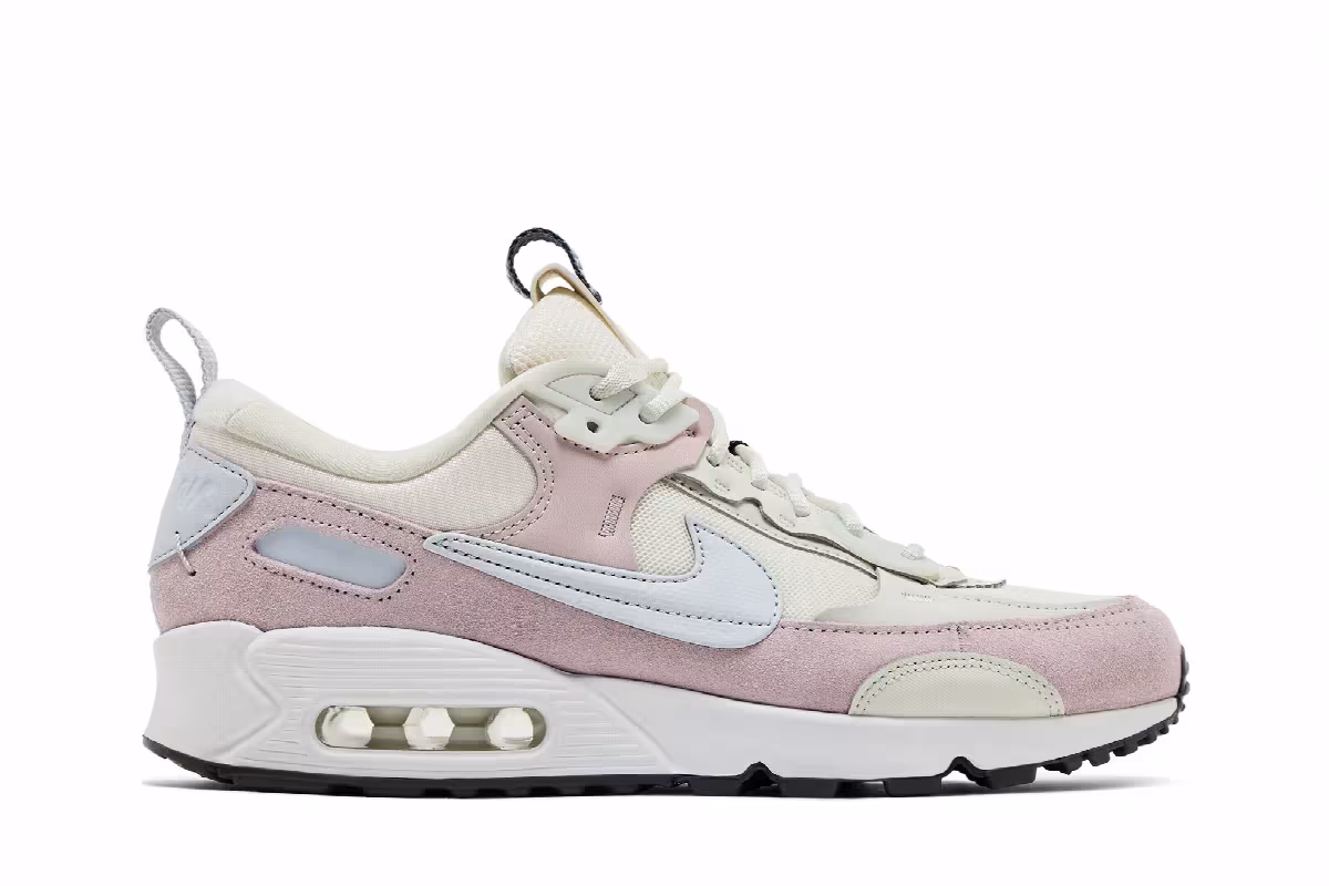 Nike Women's Air Max 90 Futura Pale Ivory Platinum Violet, view 2