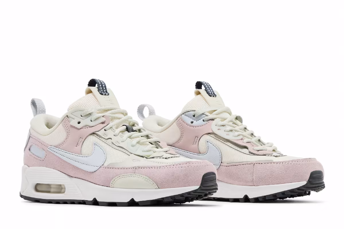 Nike Women's Air Max 90 Futura Pale Ivory Platinum Violet, view 9