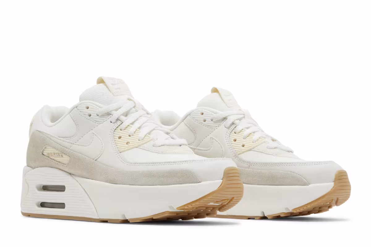 Nike Women's Air Max 90 LV9 Sail Light Orewood, view 9