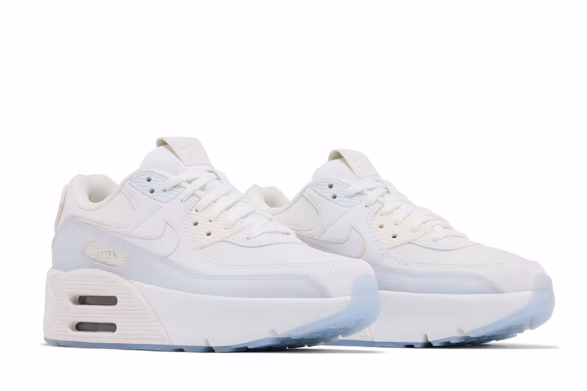 Nike Women's Air Max 90 LV8 Glacier Blue, view 9