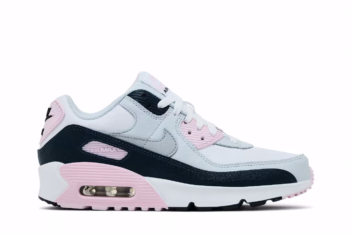 Nike Air Max 90 GS Pink Foam Armory Navy, view 2