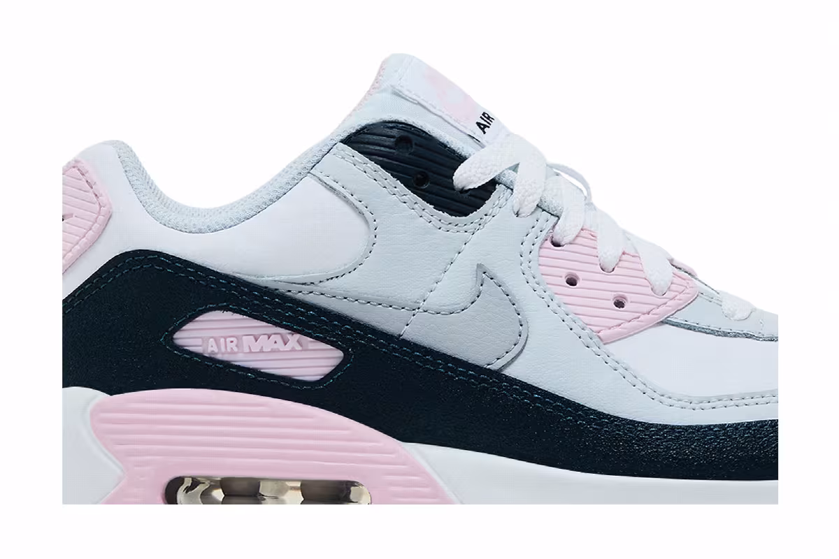 Nike Air Max 90 GS Pink Foam Armory Navy, view 3