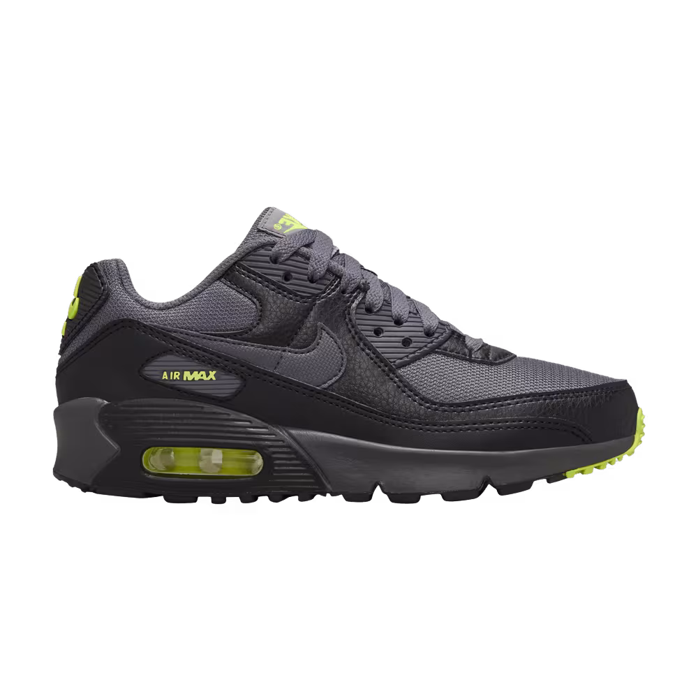 Nike Air Max 90 Next Nature GS Black Volt Dark Grey