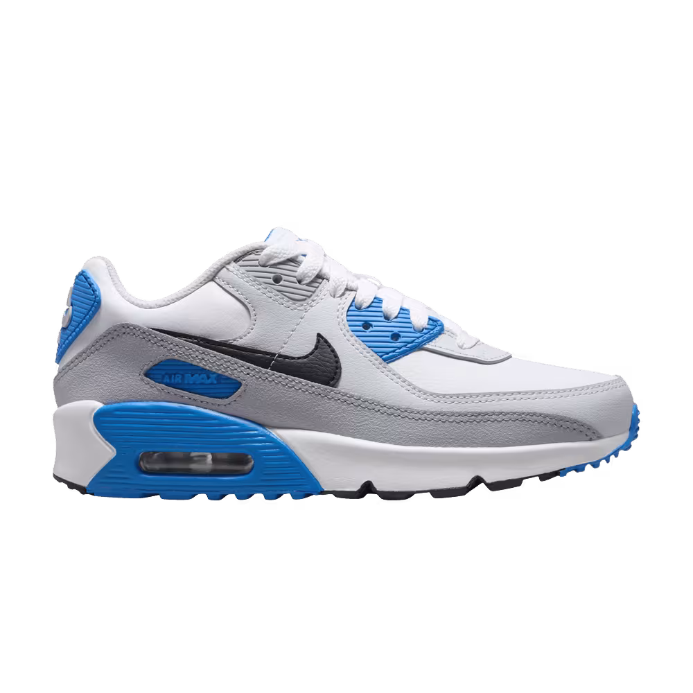 Nike Air Max 90 Leather GS Platinum Photo Blue