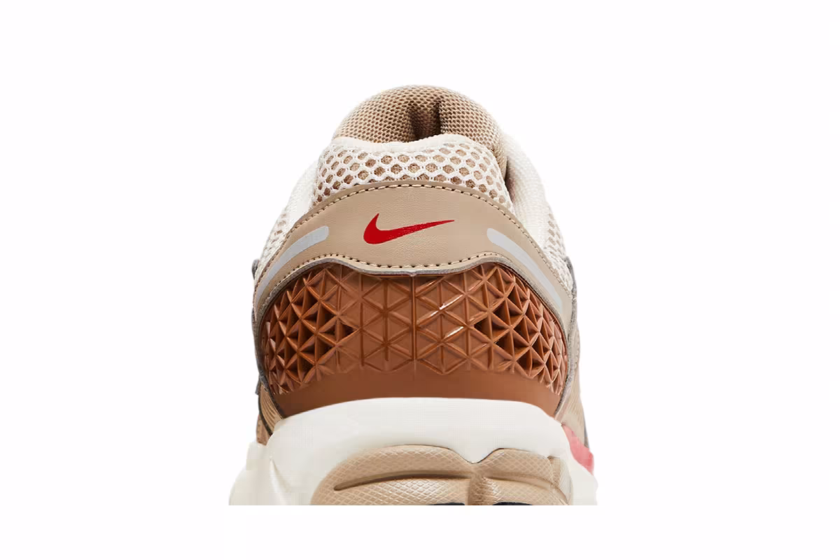 Nike Women's Air Zoom Vomero 5 Khaki Fire Red, view 8