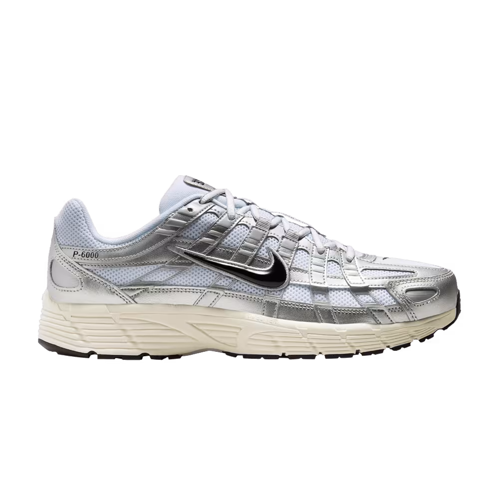 Nike P-6000 Metallic Flat Silver