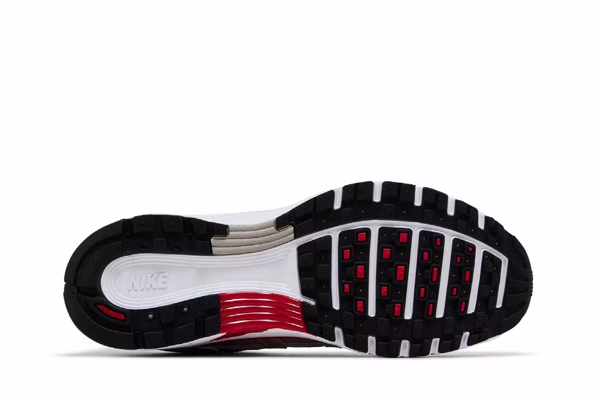 Nike P-6000 Metallic Silver Gym Red, view 5