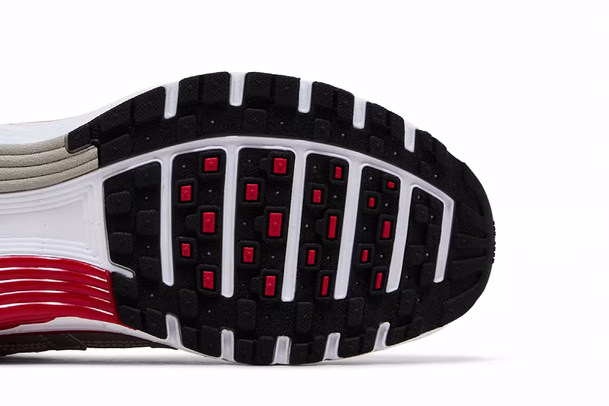 Nike P-6000 Metallic Silver Gym Red, view 6