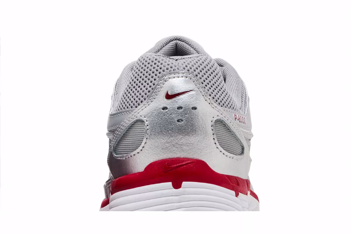 Nike P-6000 Metallic Silver Gym Red, view 8