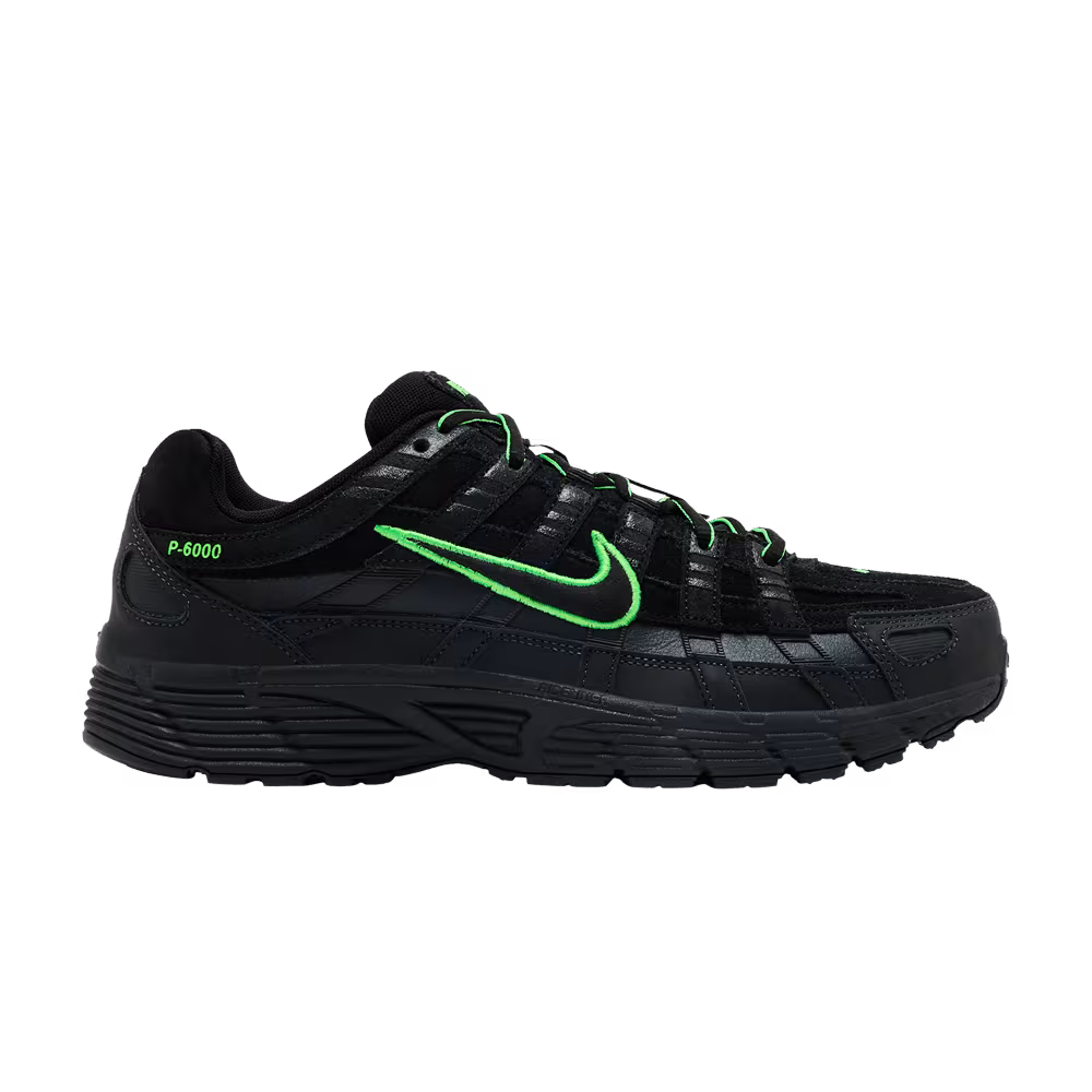 Nike P-6000 Premium Black Impact Green