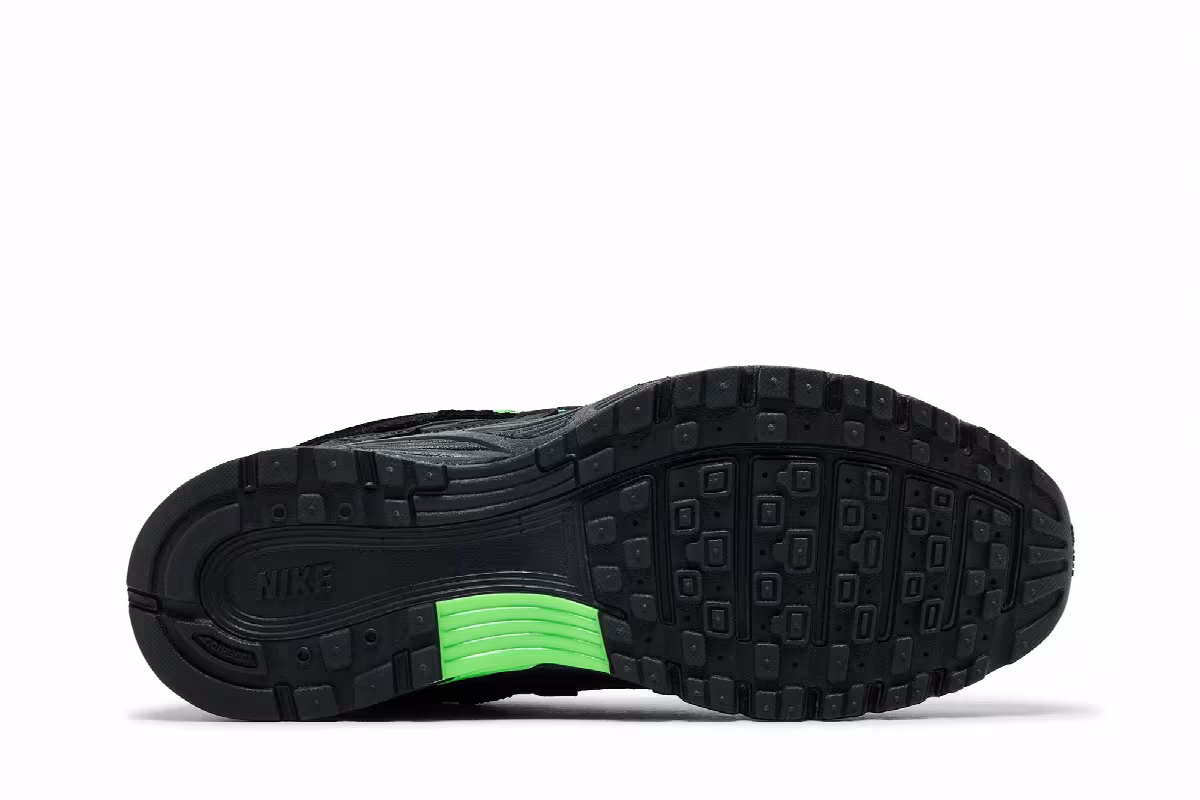 Nike P-6000 Premium Black Impact Green, view 5