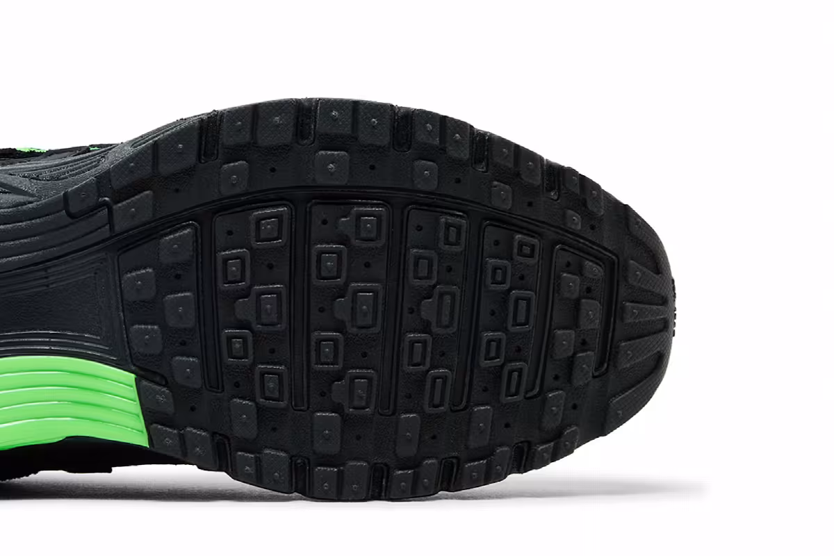 Nike P-6000 Premium Black Impact Green, view 6
